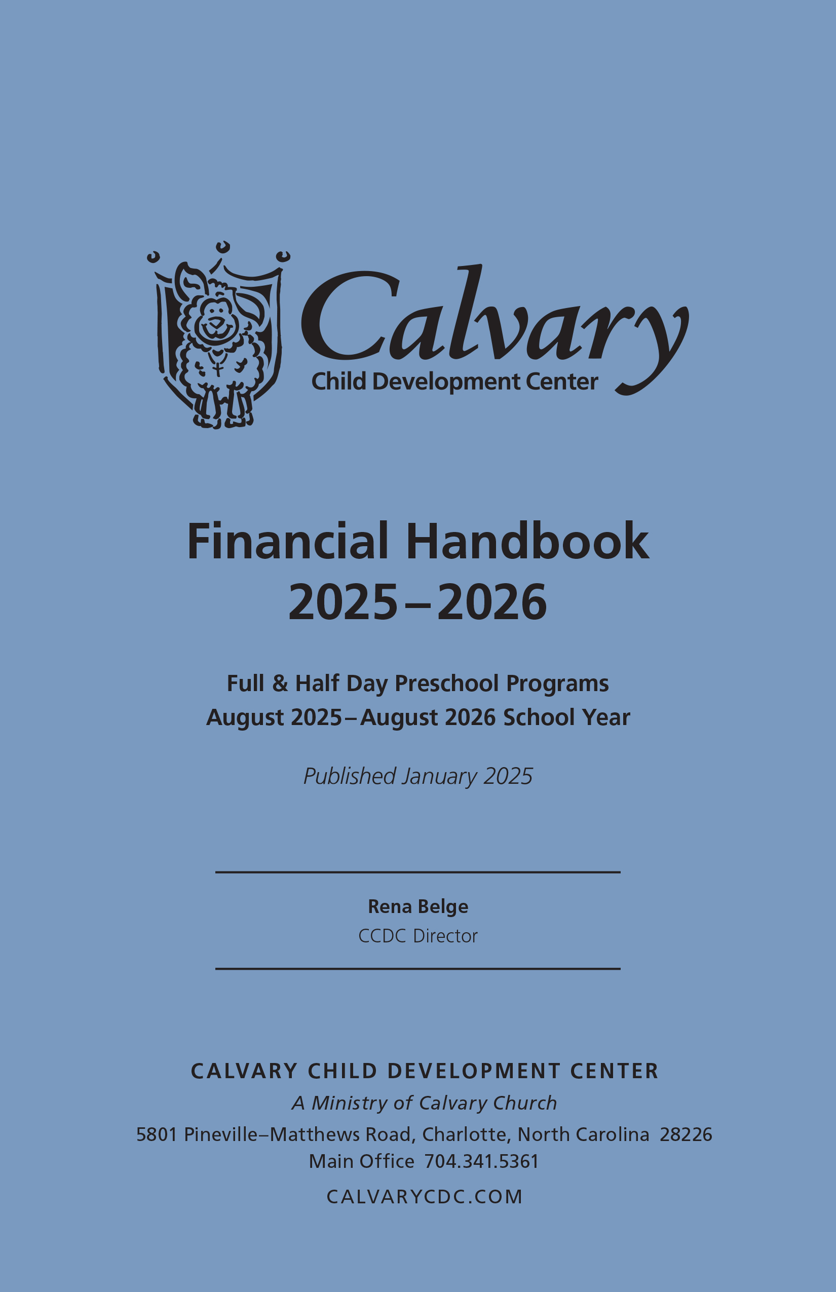 CCDC Financial Handbooks - Calvary Church
